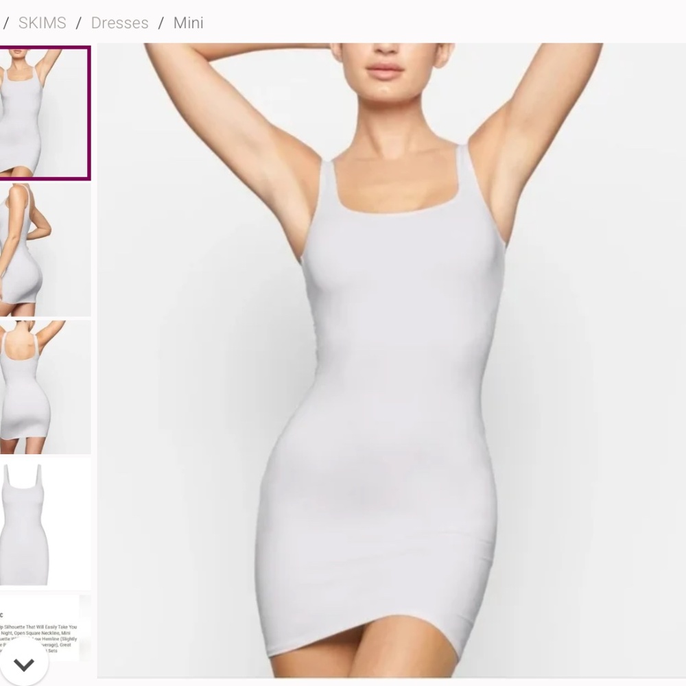 Skims Swim Tank Dress - Marble NWT - Picture 1 of 2